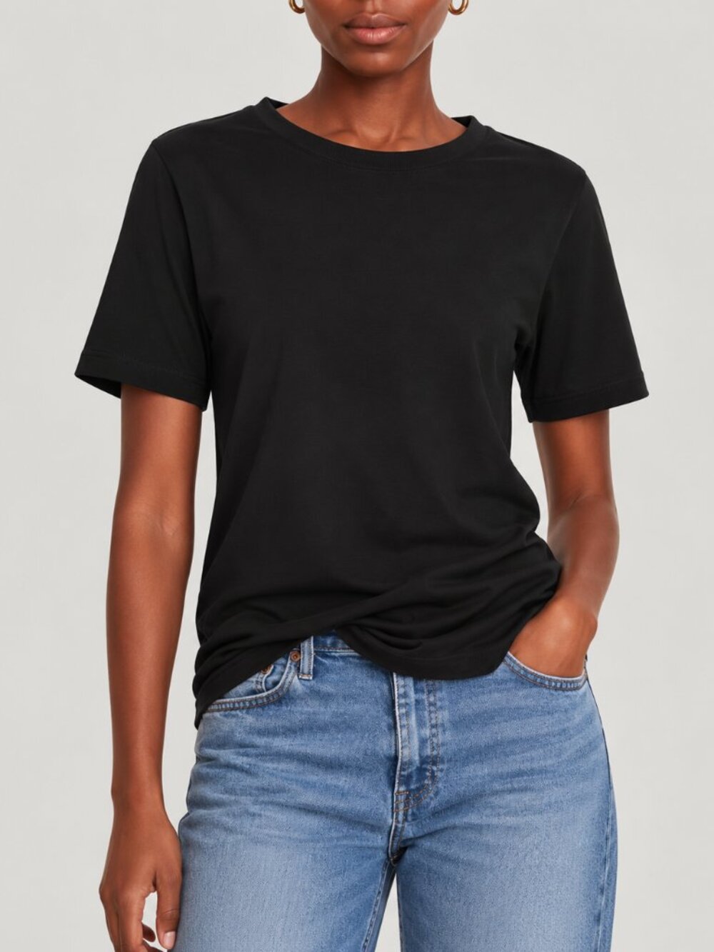Commando Cloud Short Sleeve Tee Pima Cotton Black Size XS - Picture 1 of 4
